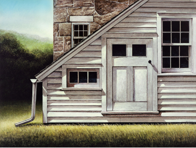 A house in new preston, used in "window variations", a personal painting