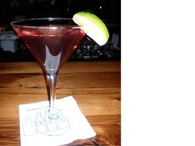 ENJOY A COSMO AT THE LIVELY BAR WITH FRIENDS.