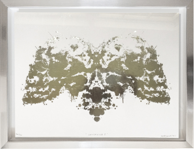 SILDER GUILDED INK BLOT WALL ART BY RON NORSWORTHY
