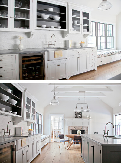 KITCHEN IN A MODERN COUNTRY HOUSE IN NEW PRESTON