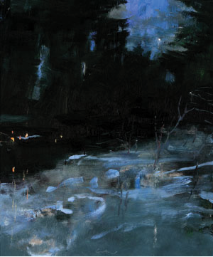 NOCTURNE, OIL ON LINEN, 36X30 INCHES, 2011