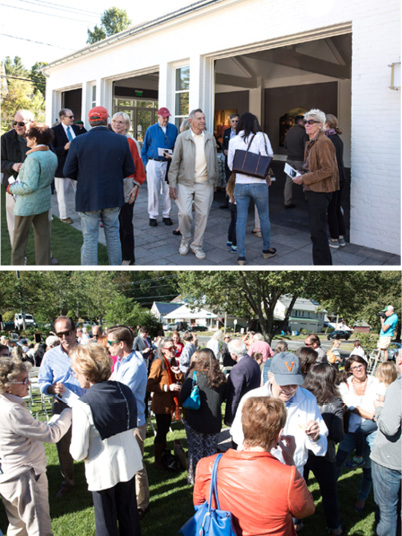 RESIDENTS AT THE PARK’S DEDICATION CEREMONY. BLEACHER+EVERARD