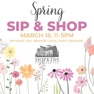 Spring Sip & Shop Event at Hopkins