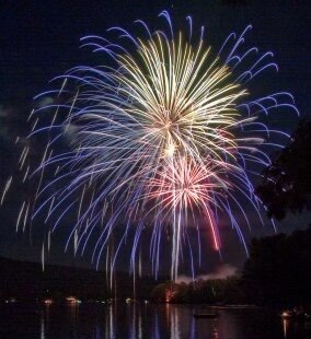 Lake Waramaug Firework Show