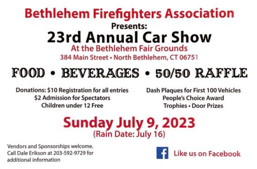 Annual Bethlehem Firefighters Association Annual Car Show