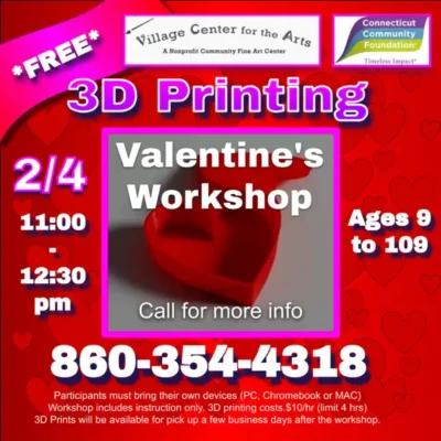 3D Valentine’s Workshop