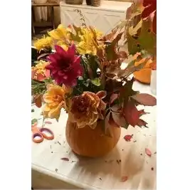 DIY Fall Flower Arrangement