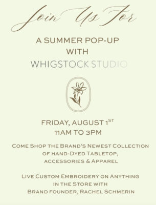 Whigstock Studio Pop-Up