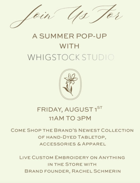 Whigstock Studio Pop-Up