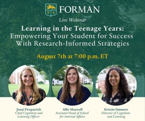 Learning in the Teenage Years