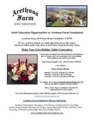 Holiday Centerpiece Class